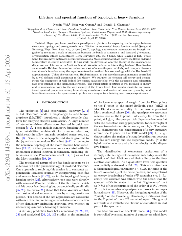 First page