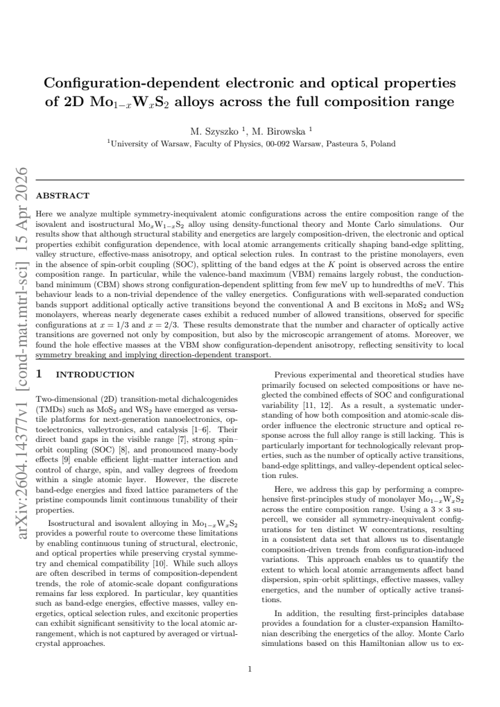 First page