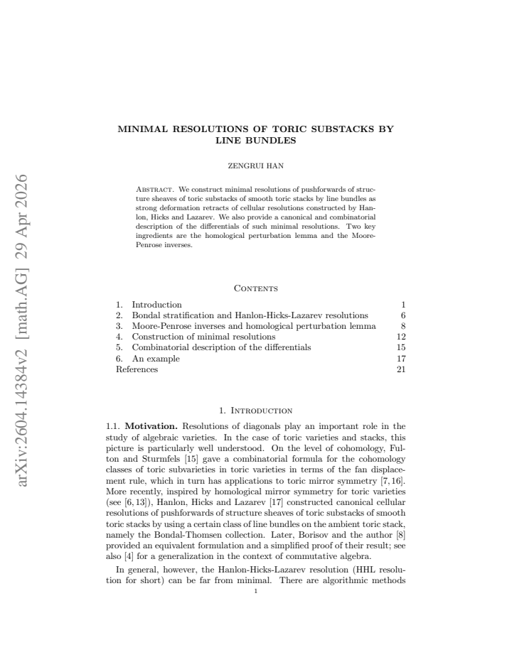 First page