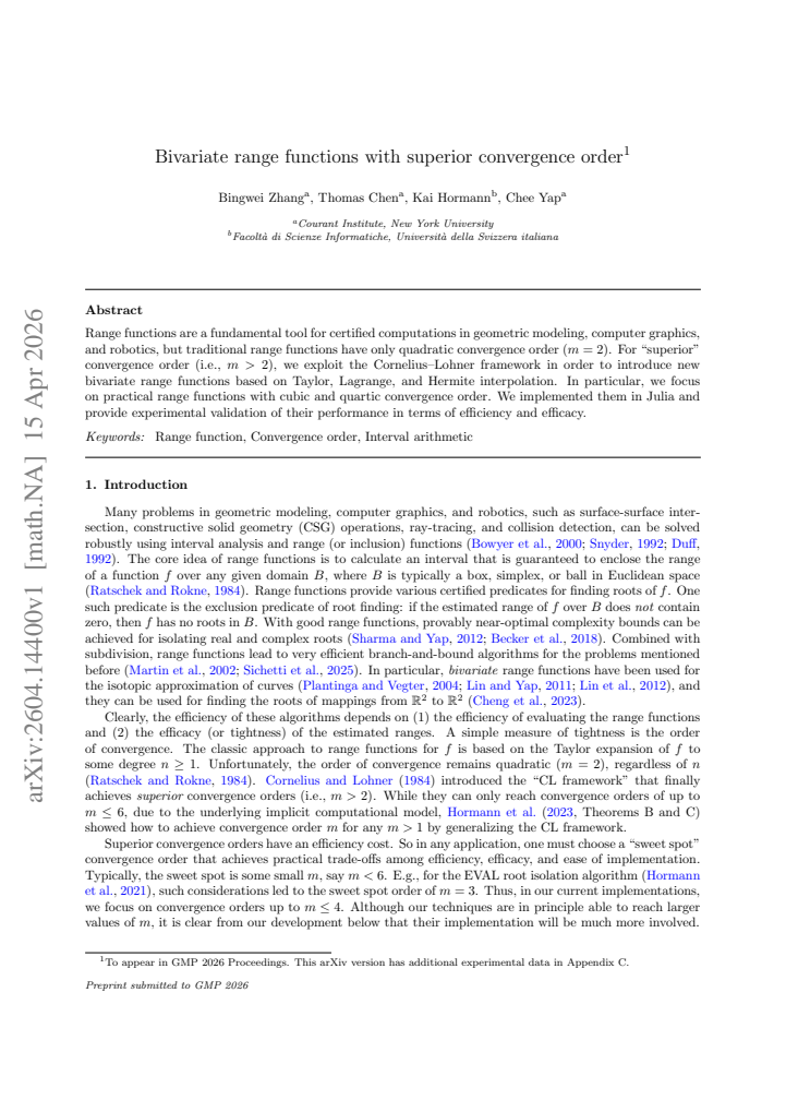 First page