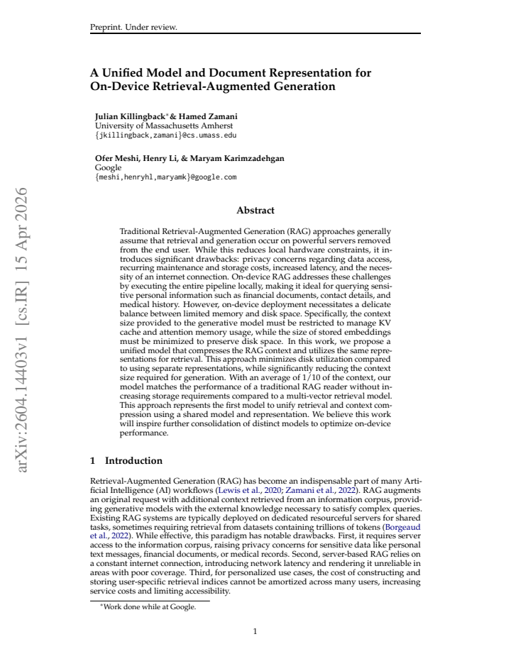 First page