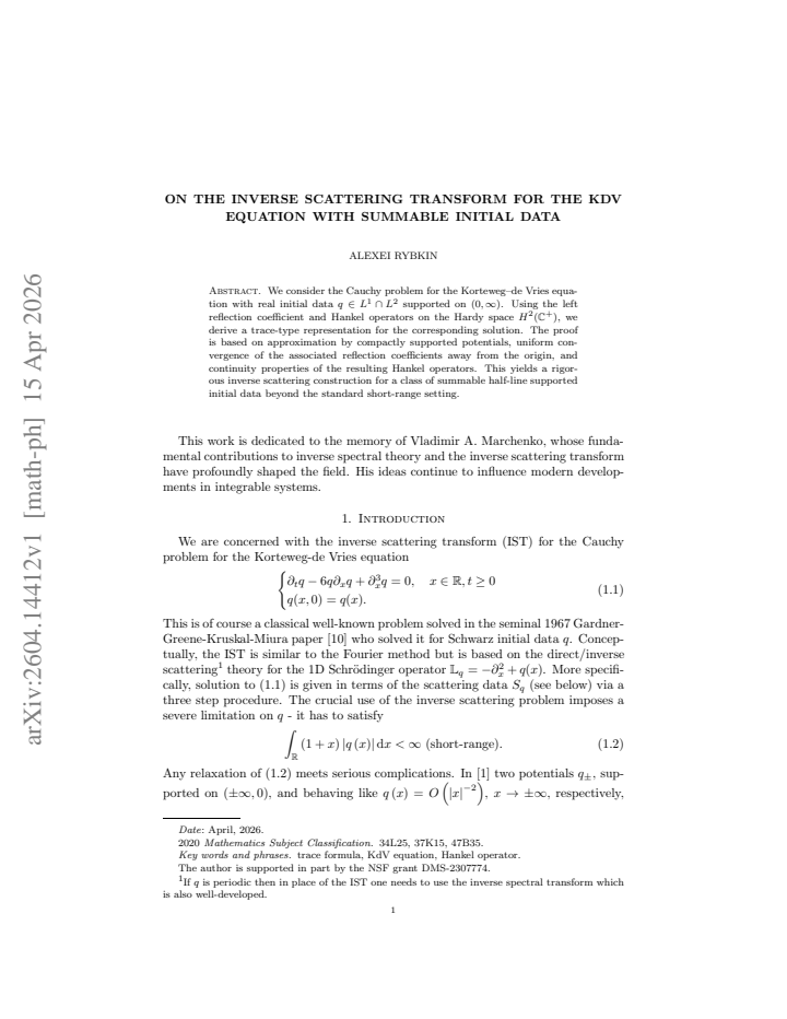 First page