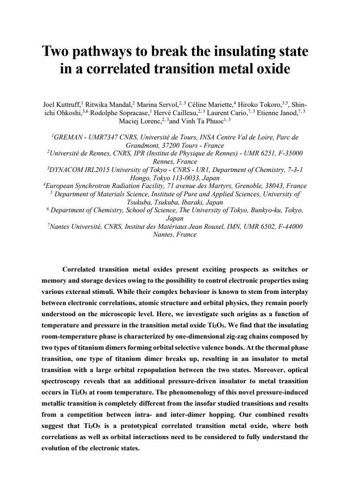 First page