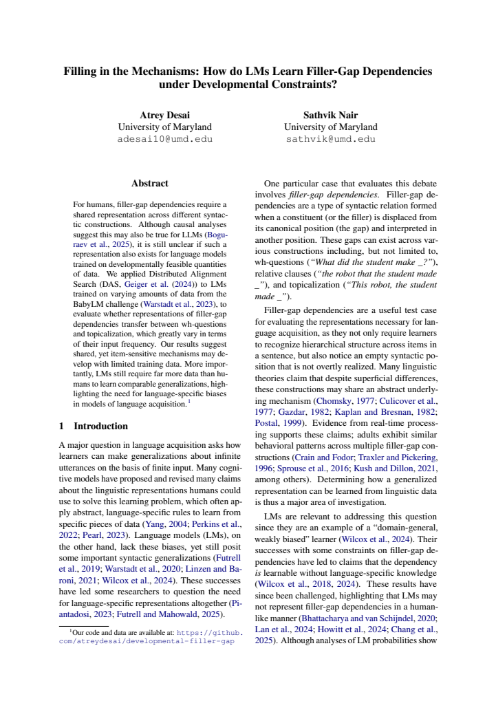 First page