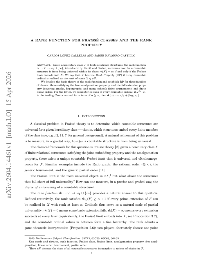 First page