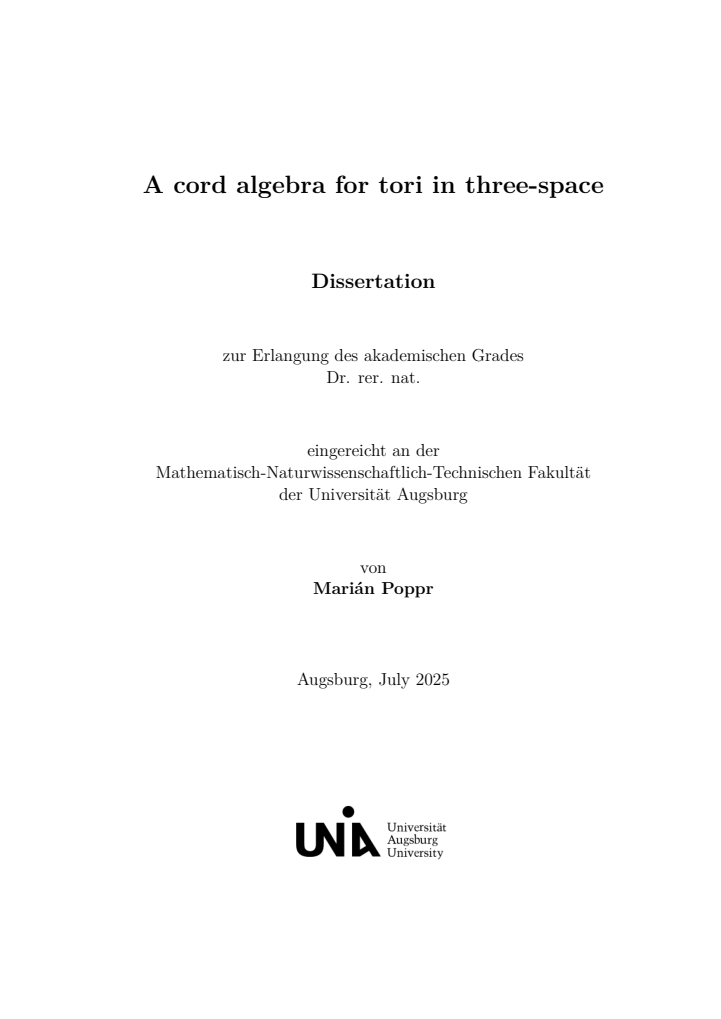 First page