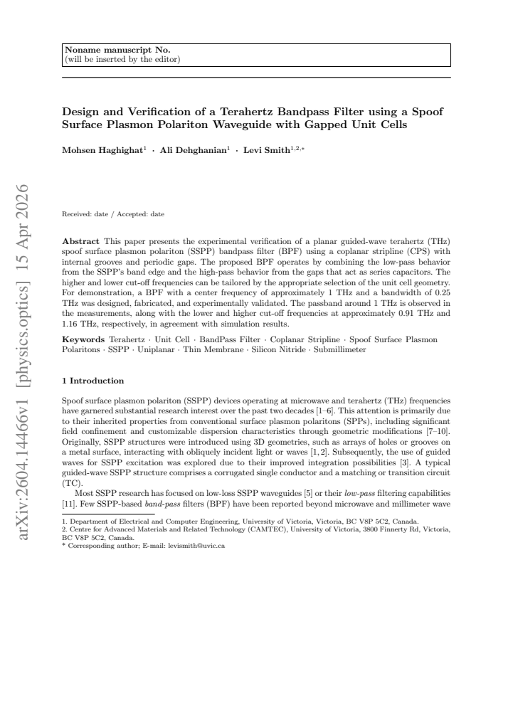 First page