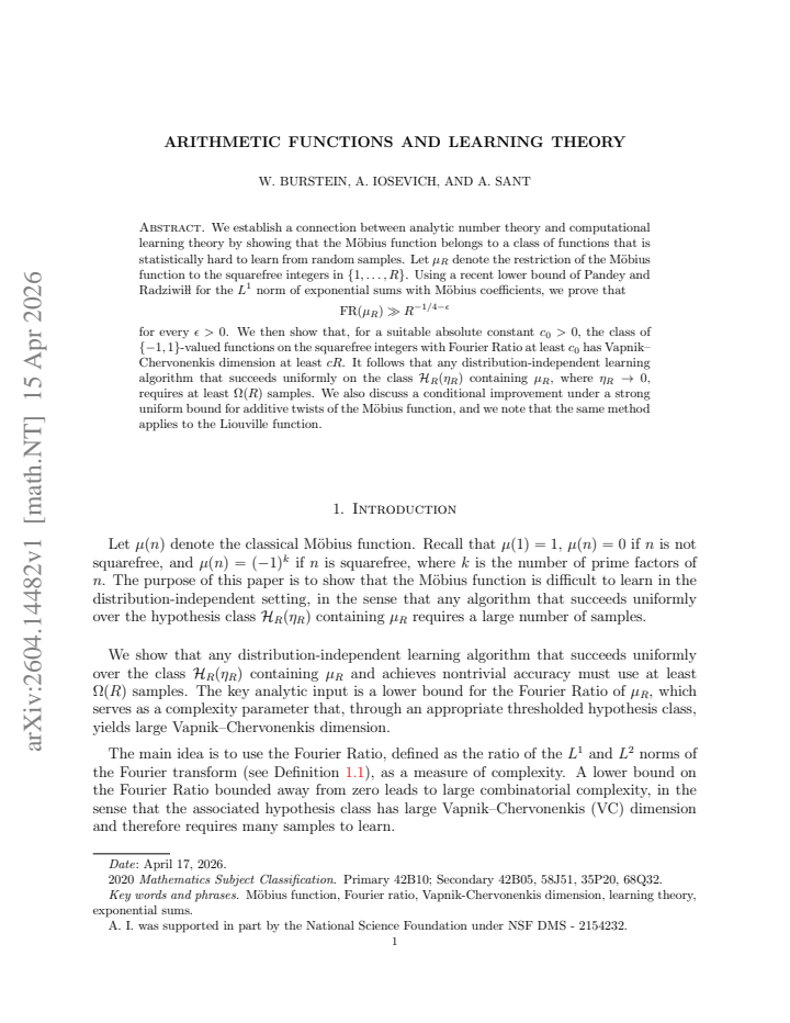 First page