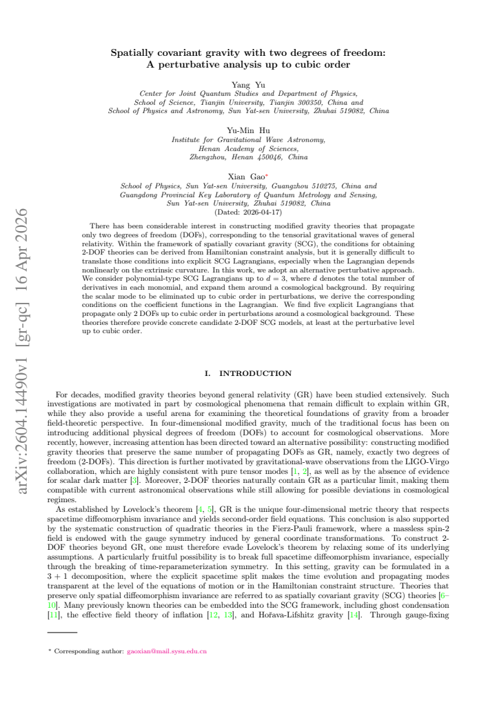 First page