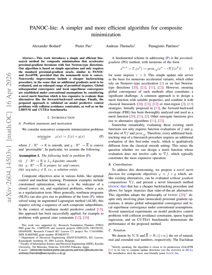 First page