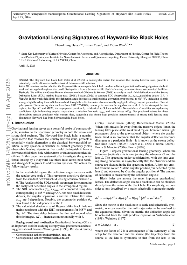 First page