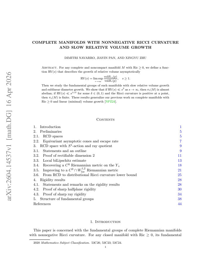 First page