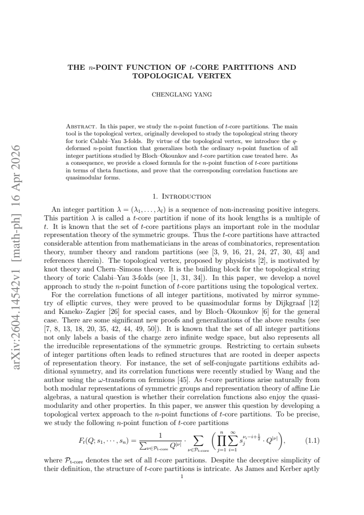 First page