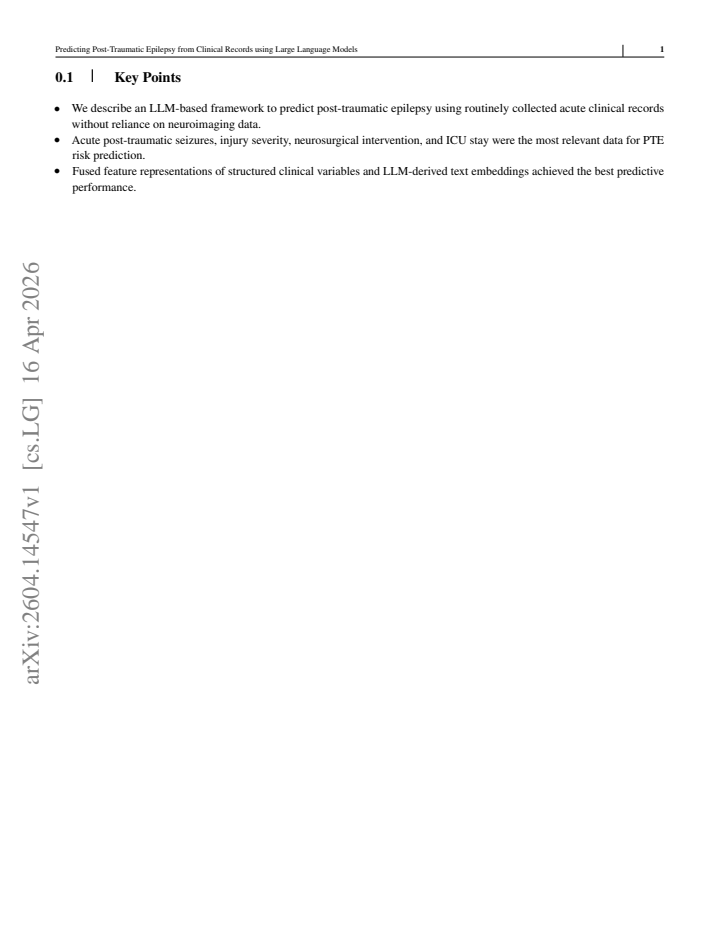 First page