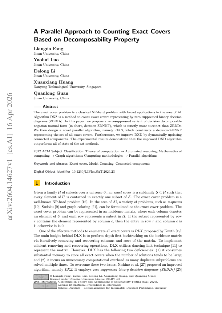 First page