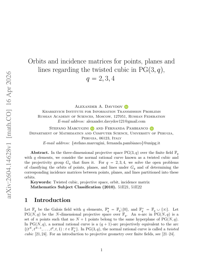 First page