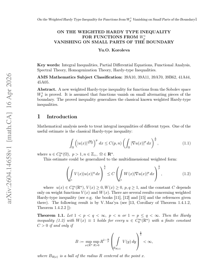 First page