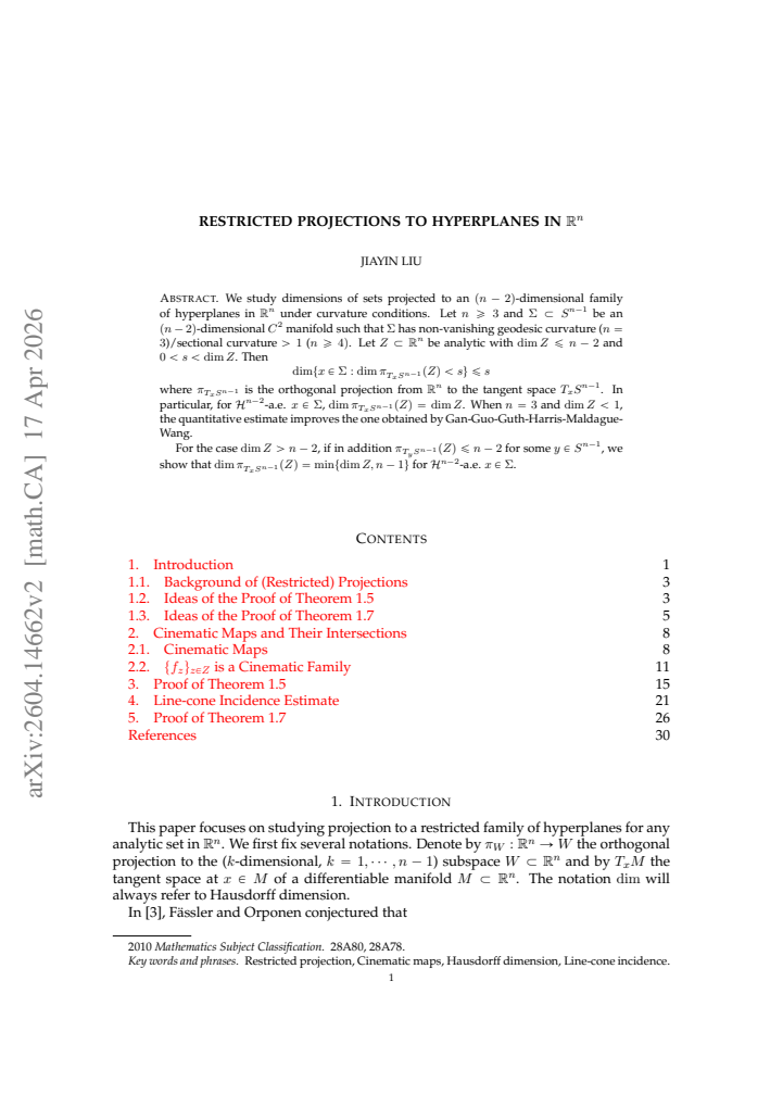 First page