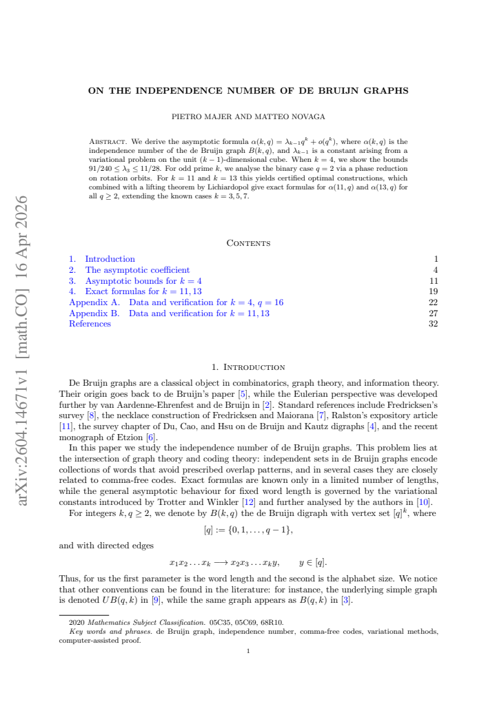 First page