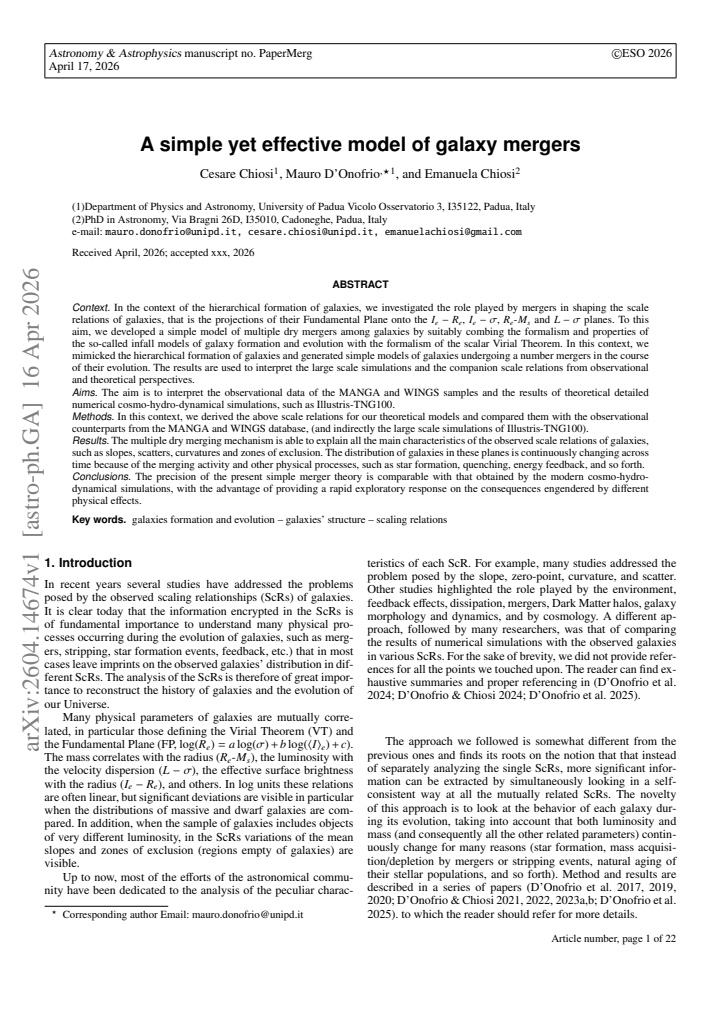 First page