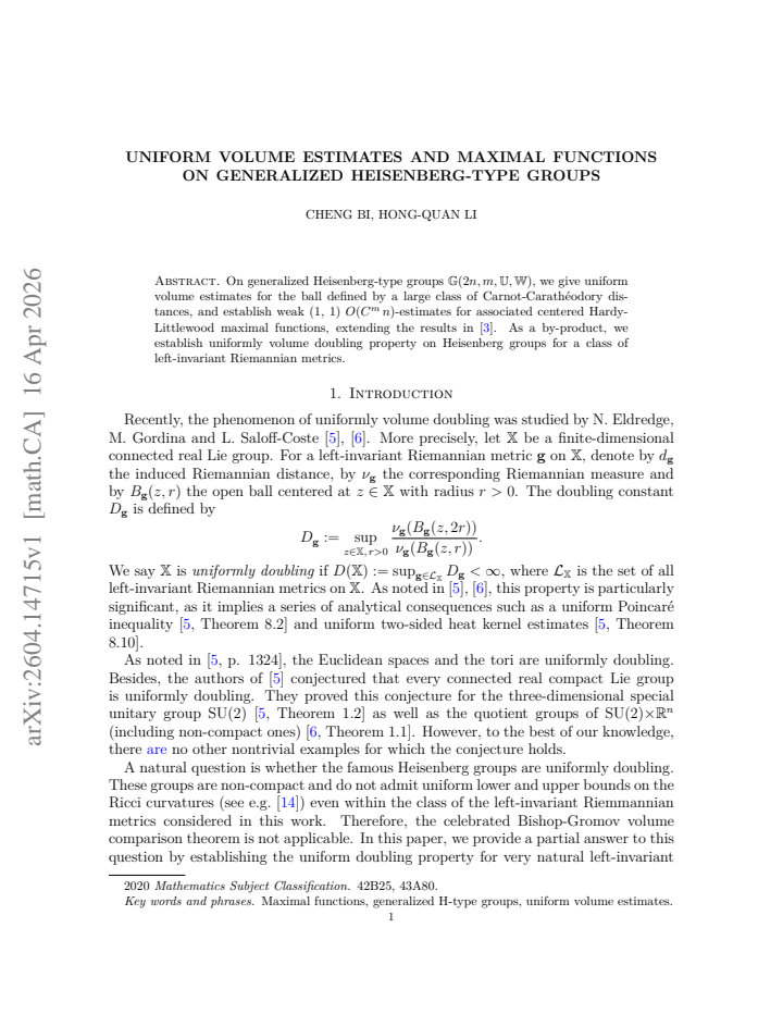 First page