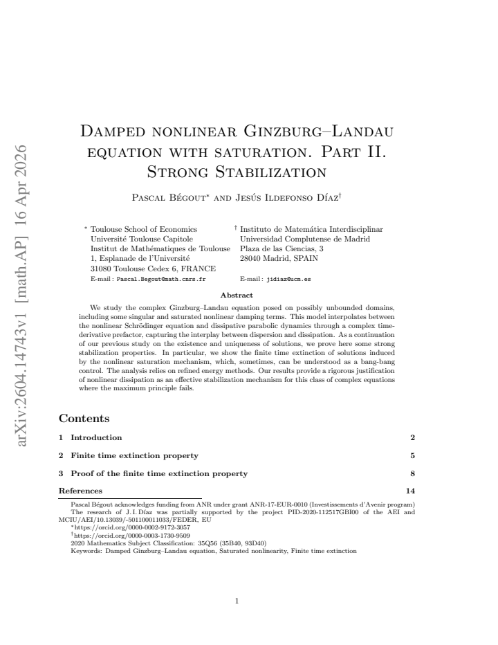 First page