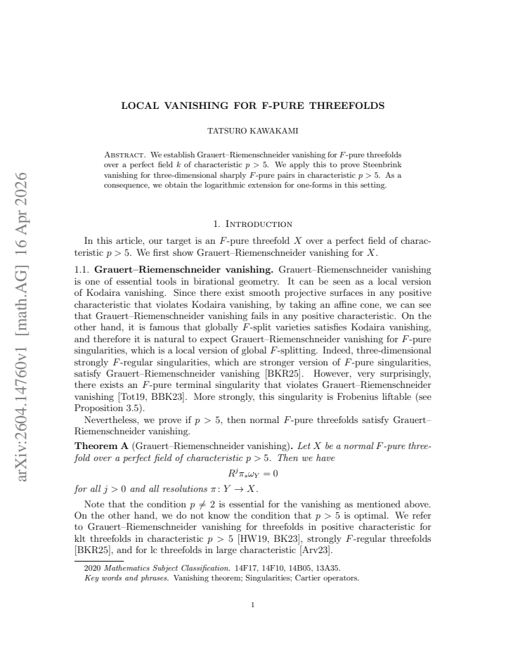 First page