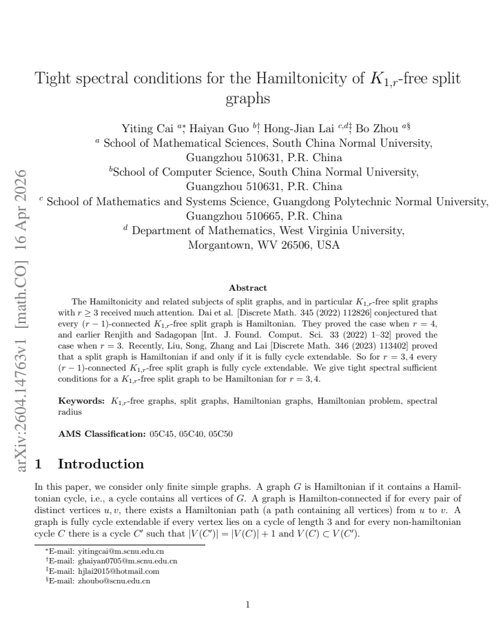 First page