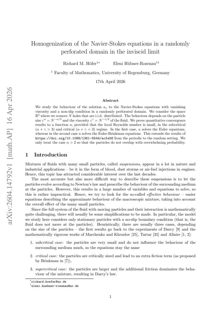 First page
