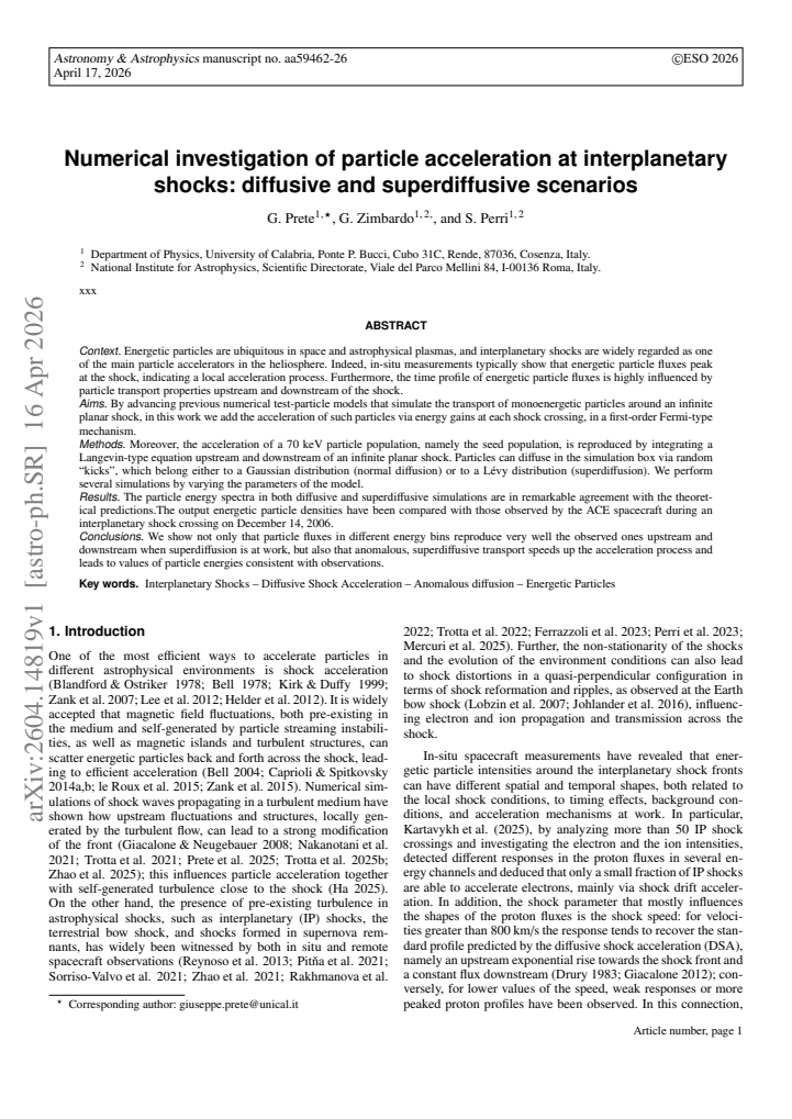 First page