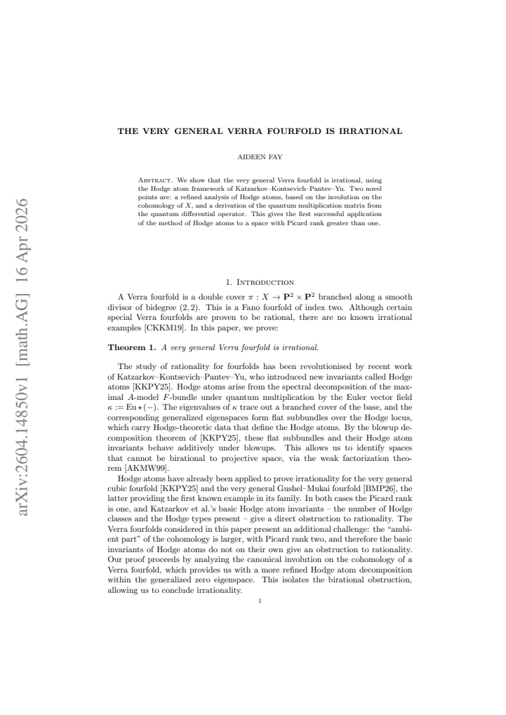 First page