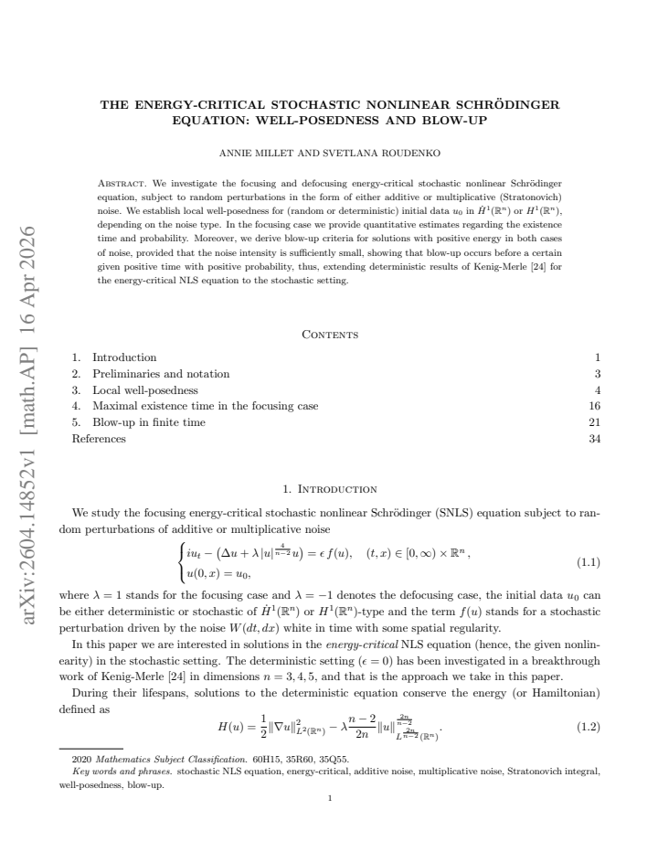 First page