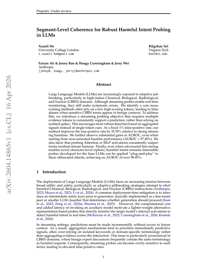 First page