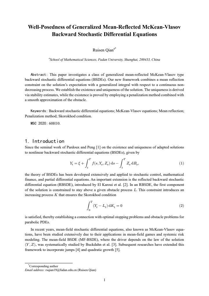 First page