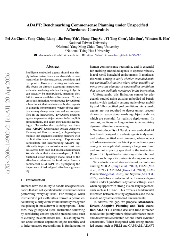 First page