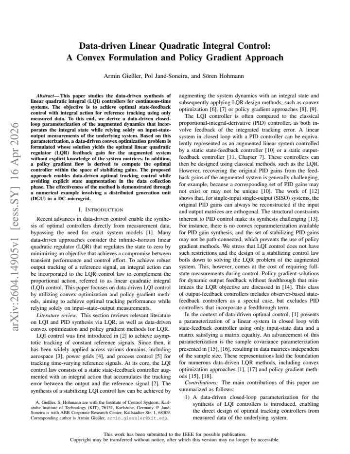 First page