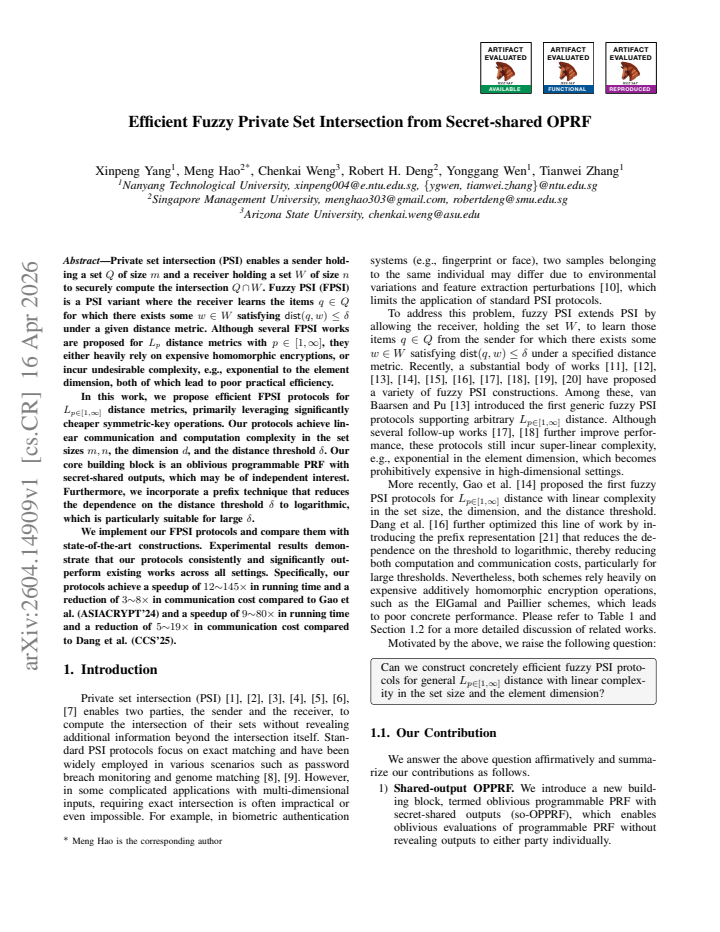 First page
