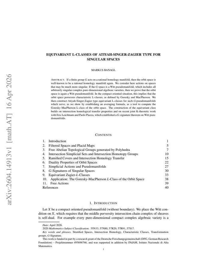 First page