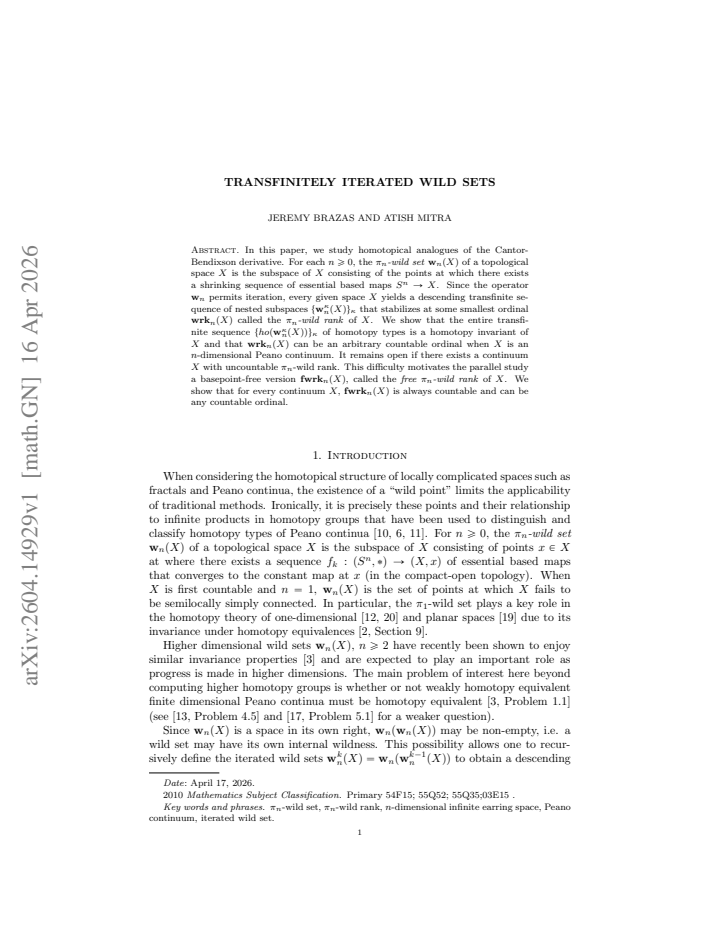 First page