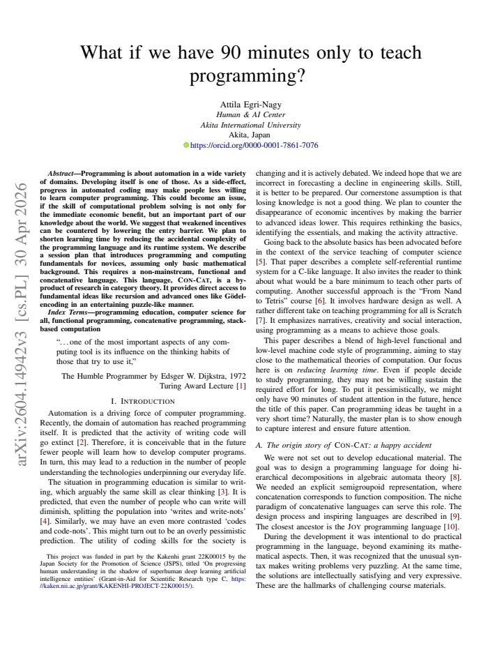 First page