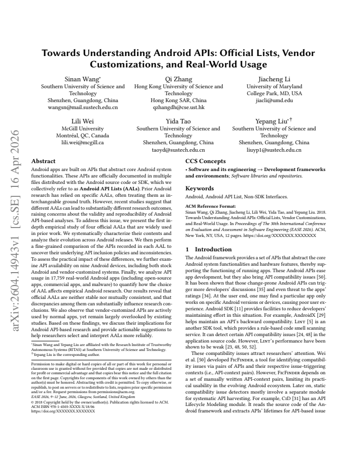 First page