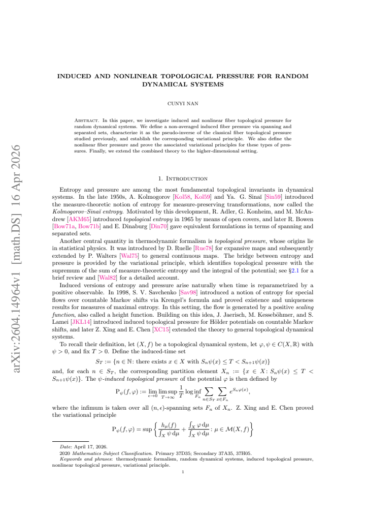 First page