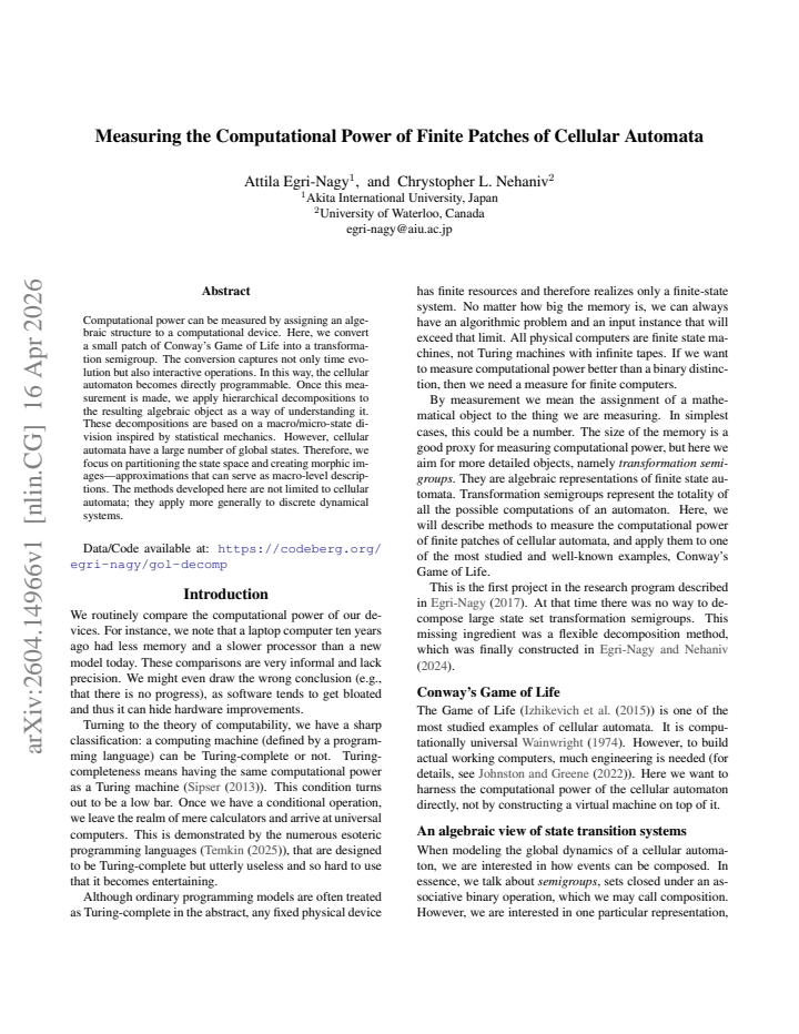 First page