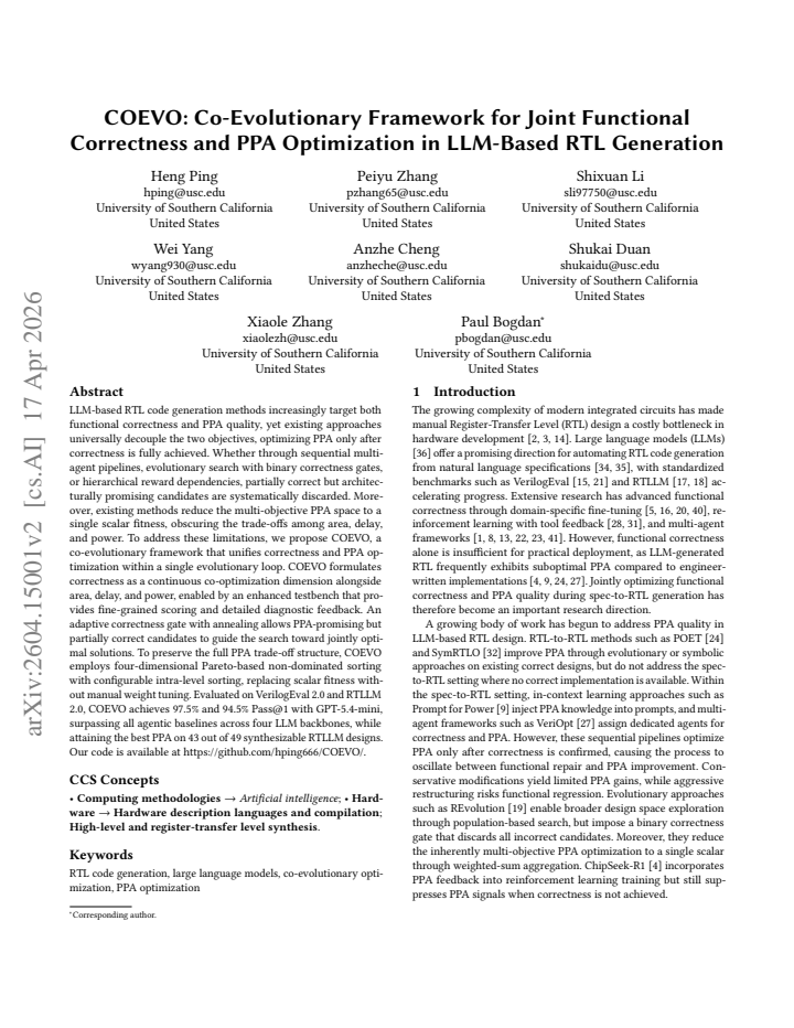 First page