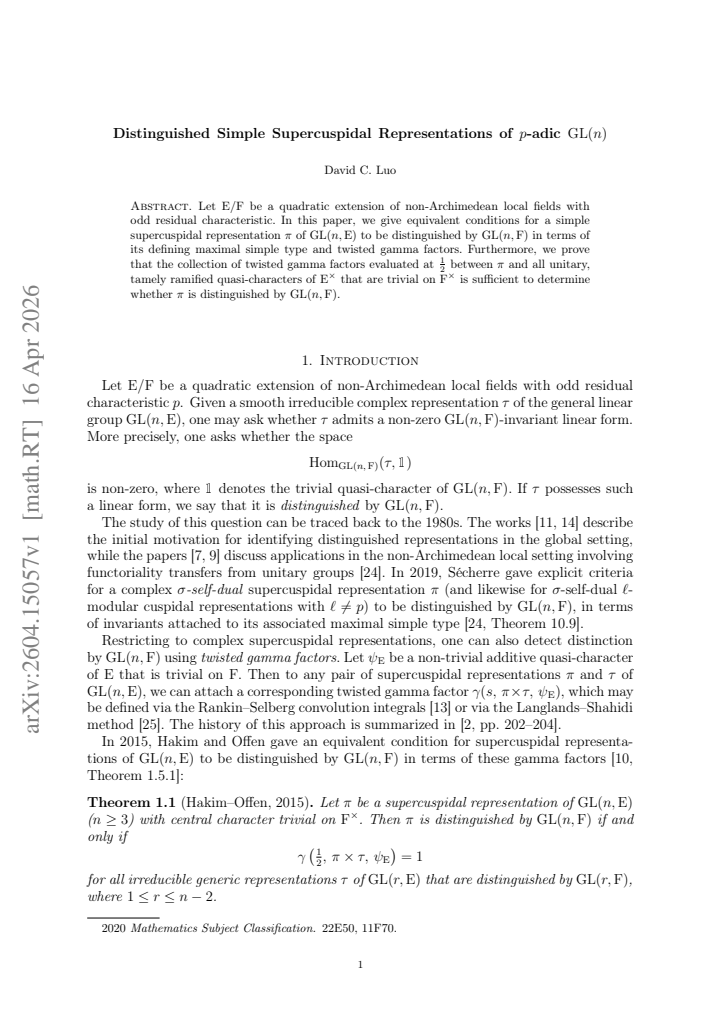 First page