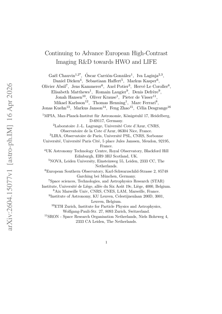 First page