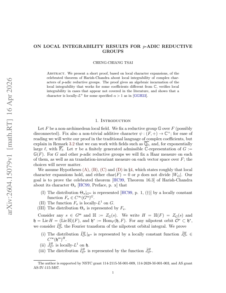 First page