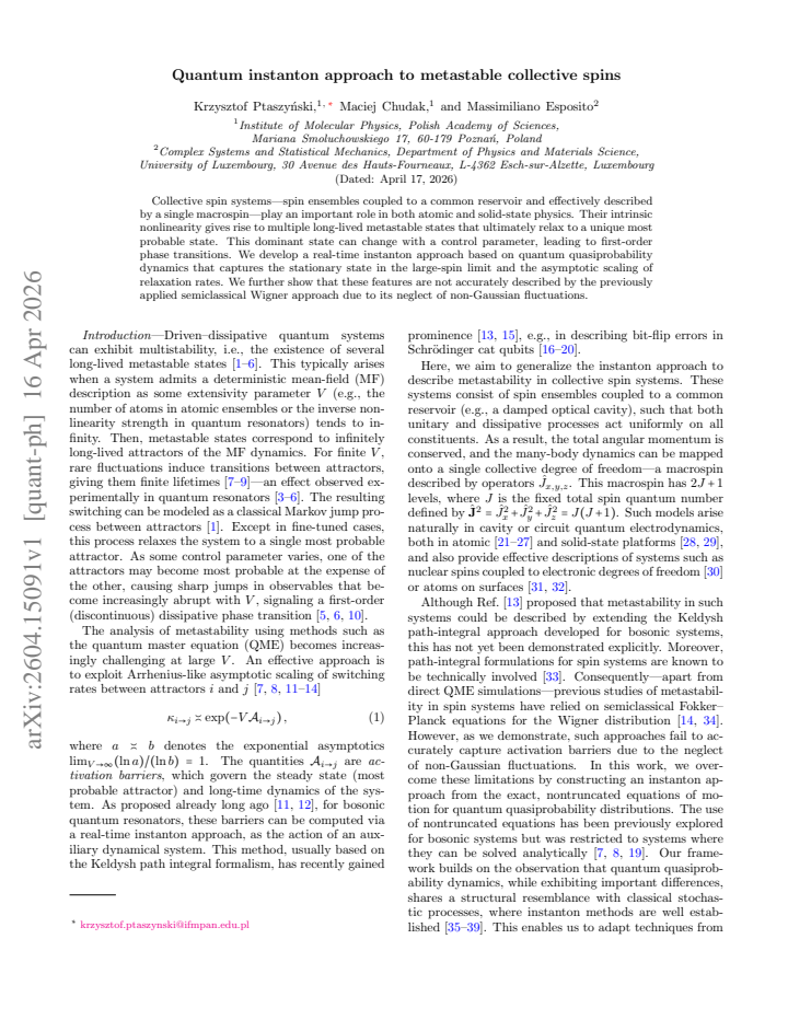 First page