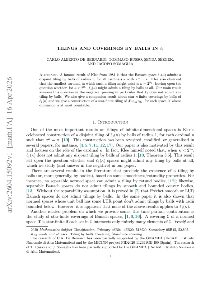 First page