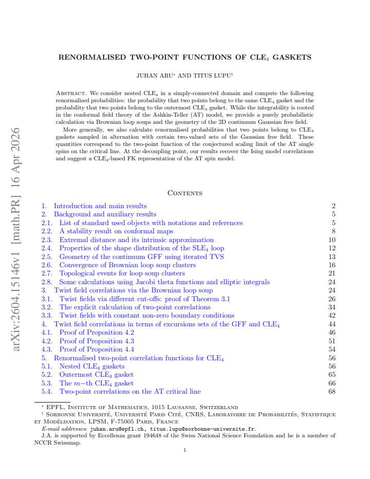 First page
